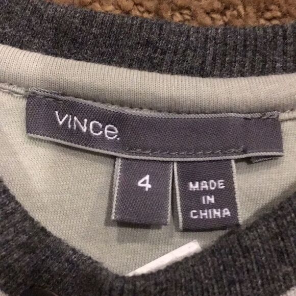 Girls Vince Heather Grey Sweatshirt Dress - Picture 4 of 6